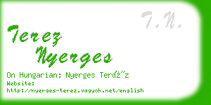 terez nyerges business card